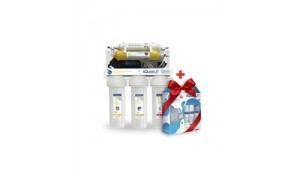 Осмос Аква Кут з помпою 50G RO-6 ARА-02 (подвійні ущільнення до колби і фітінг ССК) з мінералізатором і баком 3,2G 