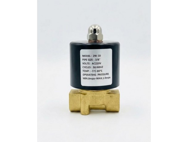 Соленоїдний електромагнітний клапан 3/8 "/ 220v 2W-10