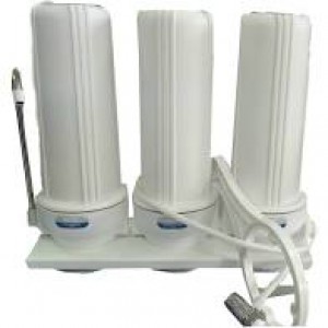 Фільтр на мийку триступеневий FN-3 (подвійні ущільнення в колбі і фітінг ССК) 